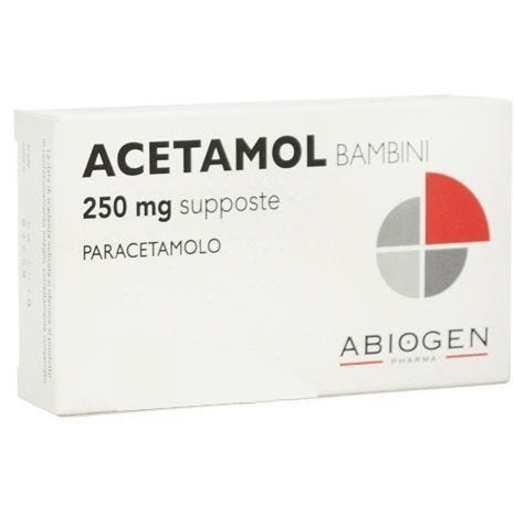 Acetamol 250 mg Bambini Paracetamolo 10 Supposte
