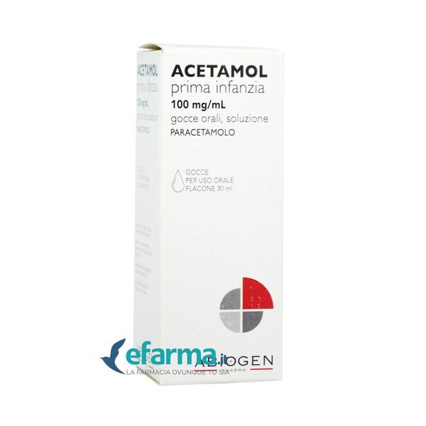 Acetamol Prima Infanzia 100 mg/ml Paracetamolo Gocce 30 ml