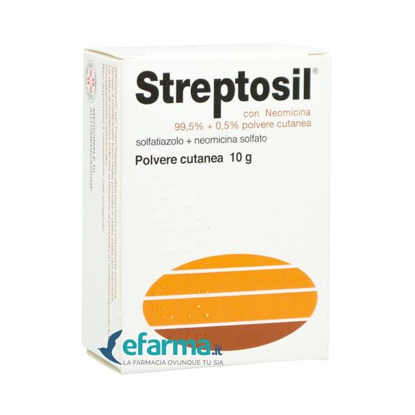 Streptosil Con Neomicina 99,5% + 0,5% Polvere Cutanea 10 g — confronto prezzi