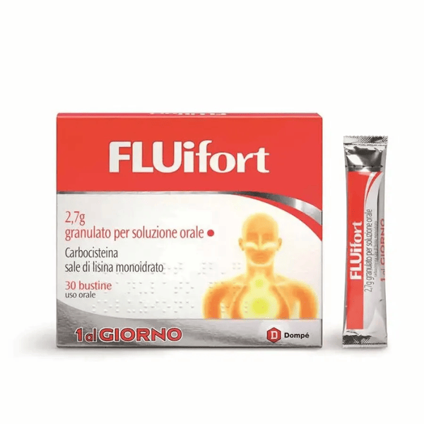 Dompè Fluifort Granulato Mucolitico Tosse 2,7g 30 Bustine