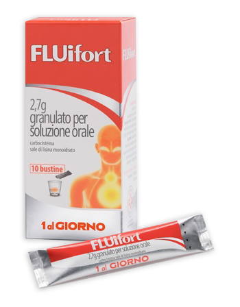 Fluifort Granulato 2,75 gr Carbocisteina Mucolitico 10 Bustine