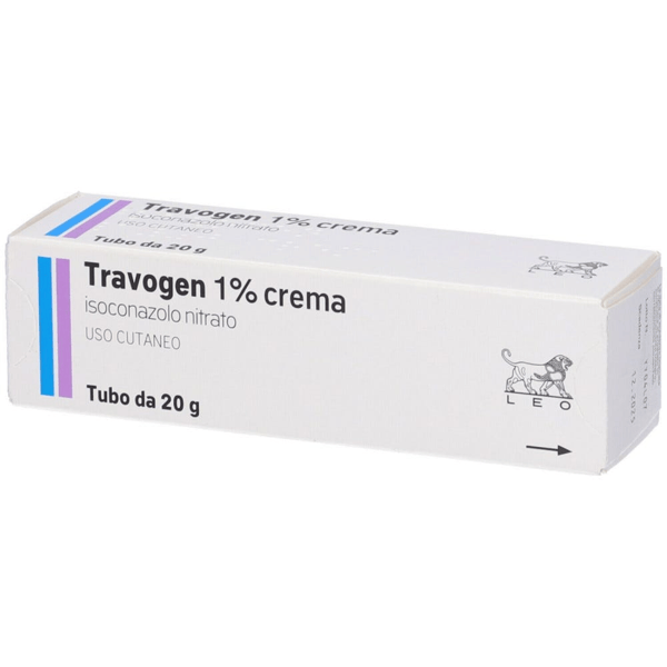 Travogen 1% Crema Dermatologica Isoconazolo Nitrato 20g