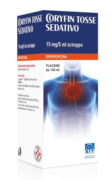 Coryfin Tosse Sciroppo Sedativo 15mg/5 ml Flacone da 150 ml