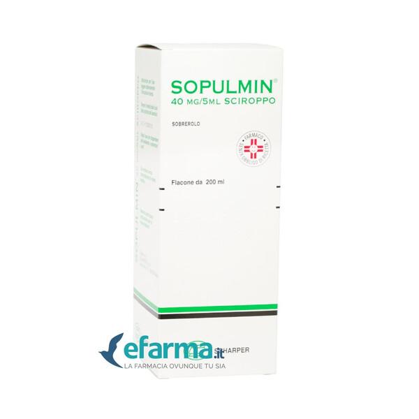 Sopulmin Sciroppo 40 mg/5 ml Sobrerolo Mucolitico 200 ml