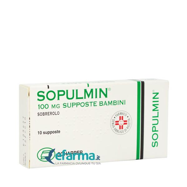Sopulmin Bambini 100 mg Sobrerolo Mucolitico 10 Supposte