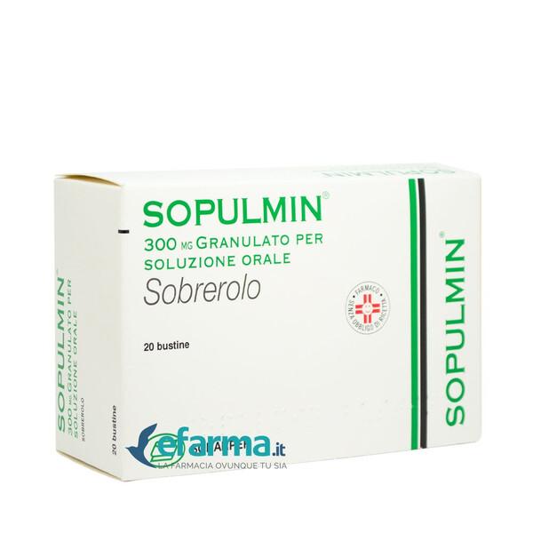 Sopulmin Granulato per Soluzione Orale 300 mg Sobrerolo 20 Bustine