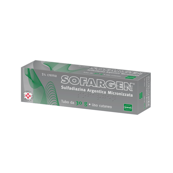 Sofargen Crema 1% Sulfadiazina Ustioni 30g