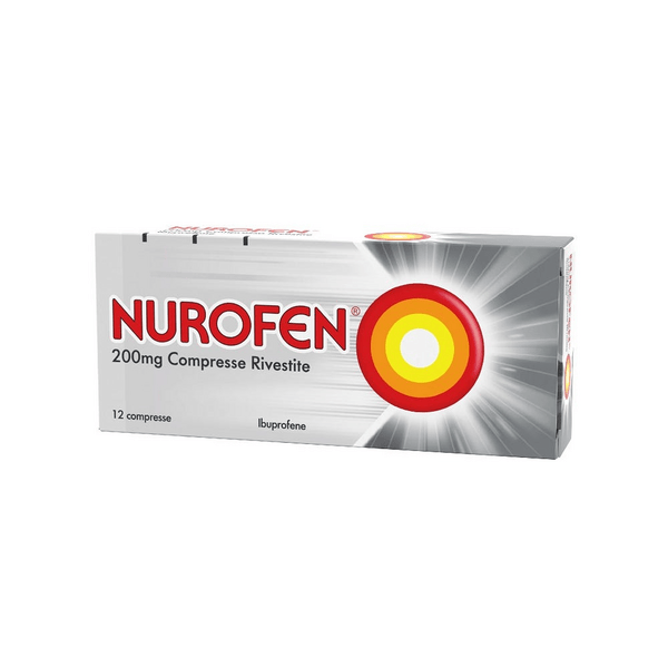 Nurofen 200 mg Analgesico Per Mal di Testa Dolori Muscolari e Articolari 12 Compresse
