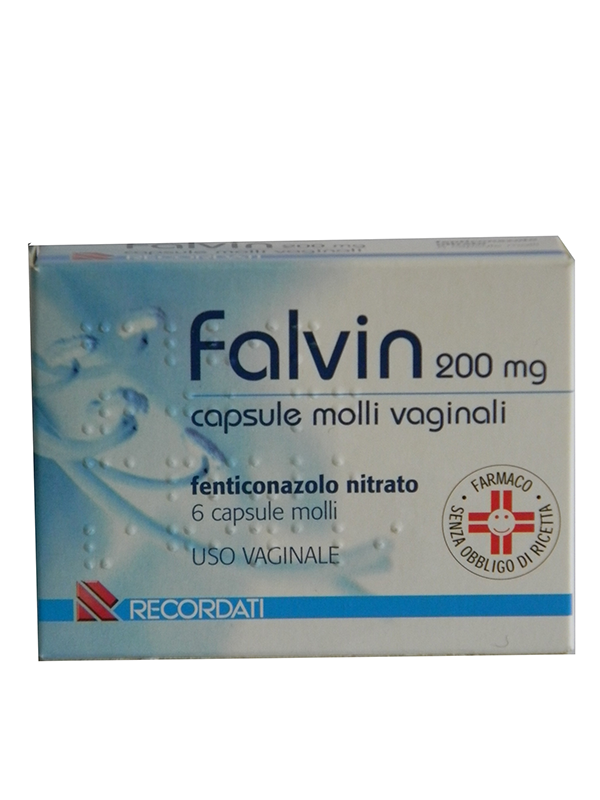 Falvin 200 mg Ovuli Vaginali Antimicotici per Infezioni da Candida 6 Ovuli