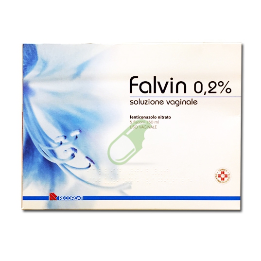 Falvin 2% Lavanda Vaginale Antimicotica per Candida e Infezioni 5 Flaconi da 150 ml