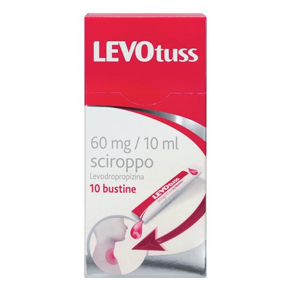 Levotuss Sciroppo 60mg/10ml 10 Bustine - Sedativo Tosse