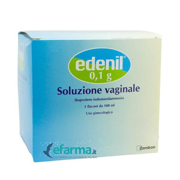 Edenil Soluzione Vaginale 0,1 gr Ibuprofene 5 Flaconi 100 ml — confronto prezzi