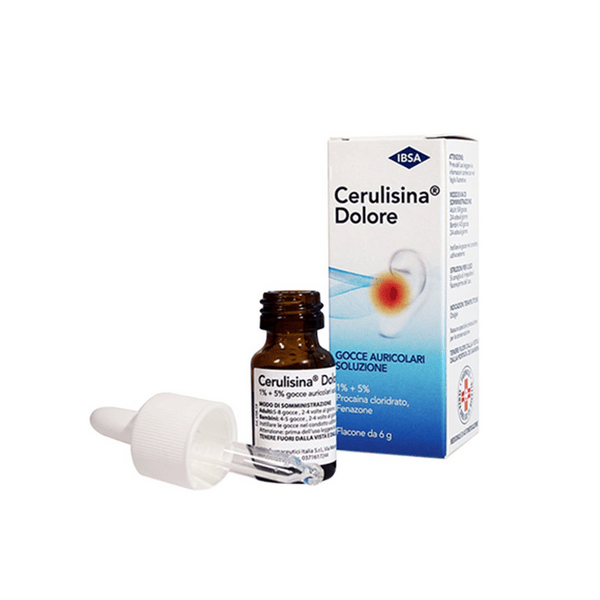 Cerulisina Dolore Gocce Auricolari 1%+5% Flacone Contagocce 6 g