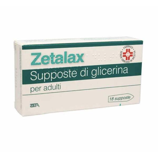 Zetalax Adulti 2,25 gr Glicerolo Stitichezza 18 Supposte