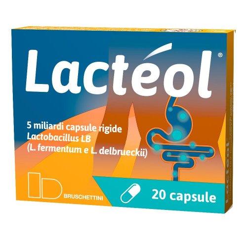 Lacteol Probiotico Lactobacillus 5 Miliardi 20 Capsule per Diarrea