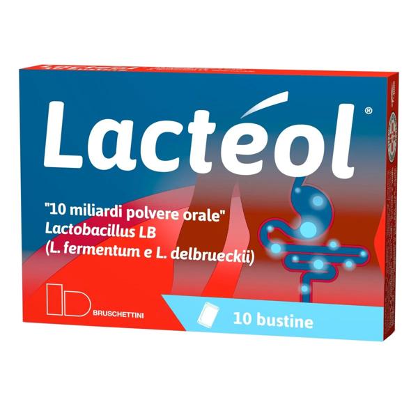 Lacteol Probiotico 10 Miliardi Polvere Orale 10 Bustine per Diarrea