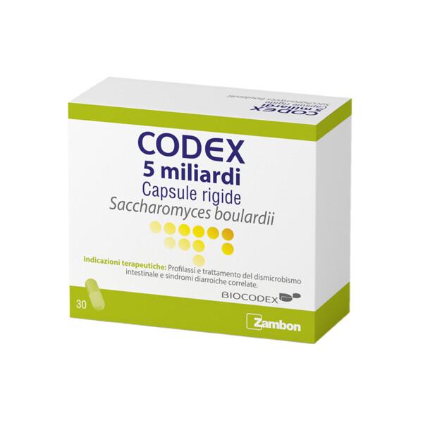 Codex 5 Miliardi Saccaromiceti Boulardii 250 mg 30 Capsule