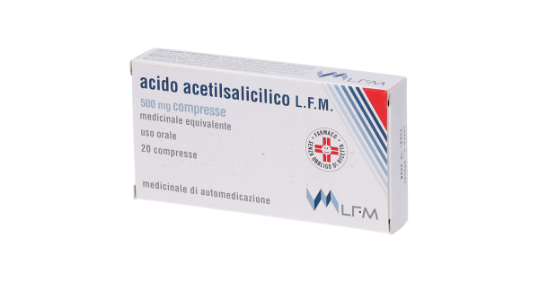 Acido Acetilsalicilico Compresse per il sollievo rapido da dolore e infiammazione 20 Compresse