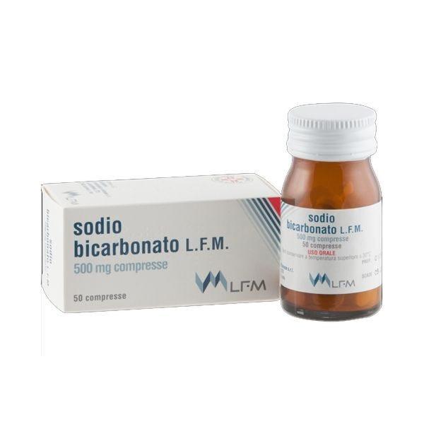 Sodio Bicarbonato LFM 500mg 50 Compresse