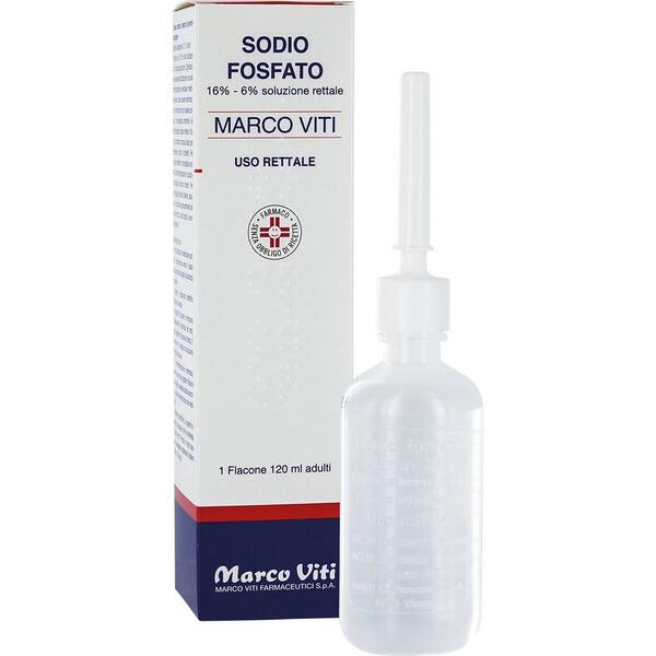 Marco Viti Sodio Fosfato 16% / 6% Soluzione Rettale 4 Flaconi Da 120ml