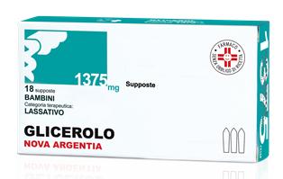 Glicerolo Nova Argentia Bambini 1375mg Lassativo, 18 Supposte
