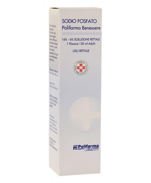 Sodio Fosfato Polifarma Benessere Adulti 16%-6% Soluzione Rettale Flacone 120 ml