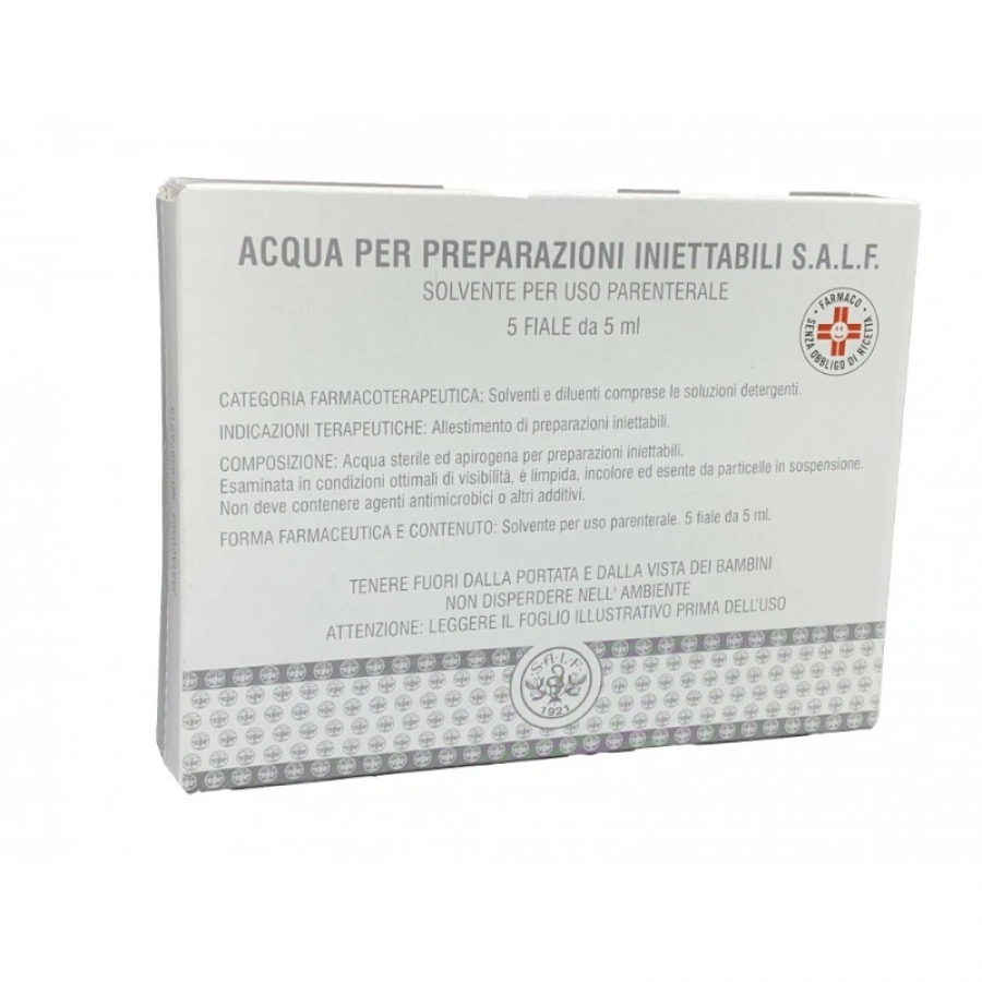 Acqua per preparazioni iniettabili s.a.l.f. — confronto prezzi