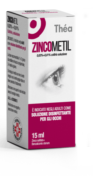 Zincometil 0,02% + 0,01% Zinco solfato Collirio 15 ml