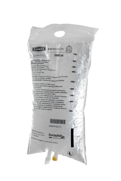 Sodio Cloruro Eurospital 0,9% Soluzione per Infusione 1000 ml