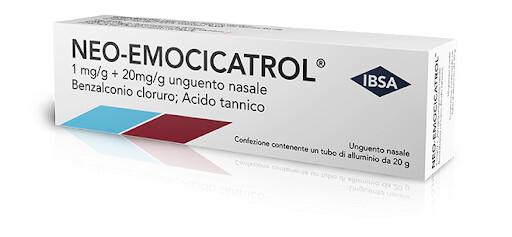 Neo-Emocicatrol 1mg/g + 20 mg/g Unguento Nasale 20 g