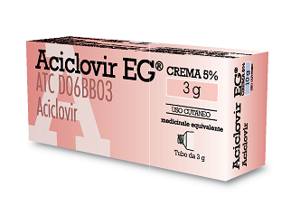 Aciclovir EG 5% Crema Contro Herpes Tubo 3 g
