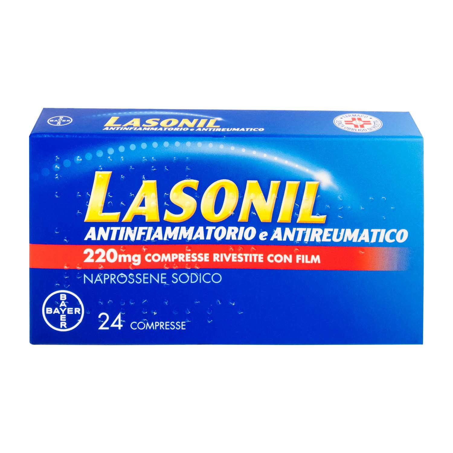 Lasonil Antinfiammatorio Naprossene Sodico 220mg 24 Compresse Rivestite