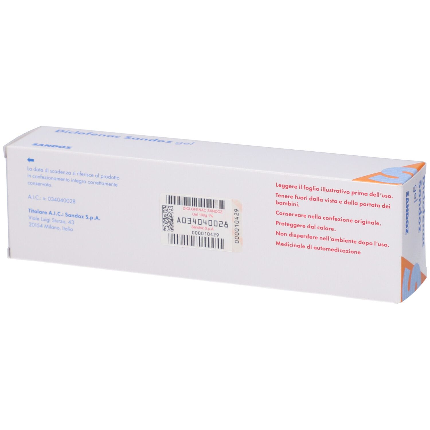 Diclofenac Sandoz Gel 1% 100 g