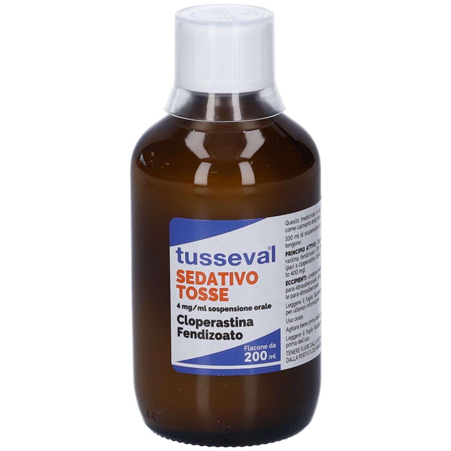 Tusseval Sedativo Tosse 4mg/ml Sospensione Orale 200 ml Sciroppo per la tosse