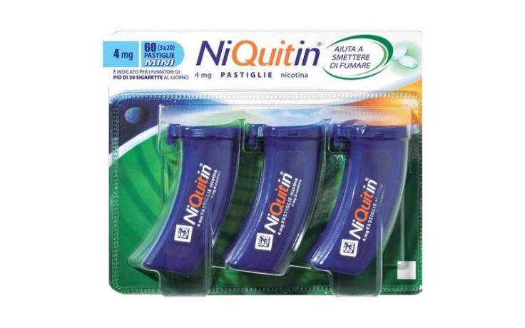 NiQuitin 4 mg Nicotina Mini Pastiglie Per Smettere di Fumare Gusto Menta 3 Astucci — confronto prezzi