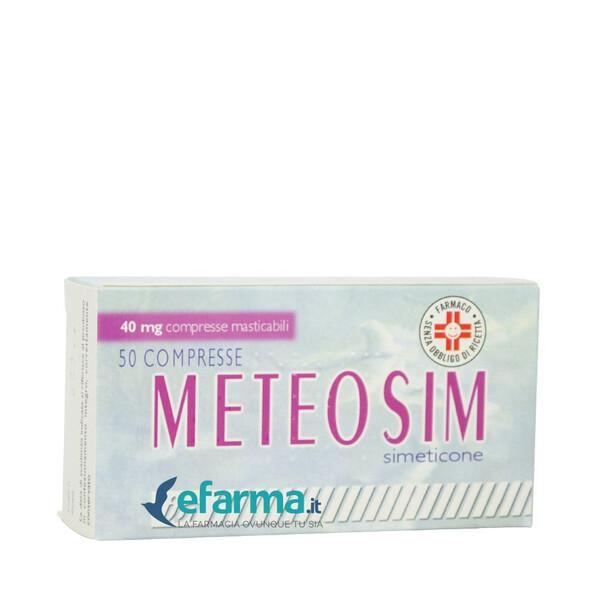 Meteosim 40 mg Simeticone Meteorismo 50 Compresse Masticabili — confronto prezzi