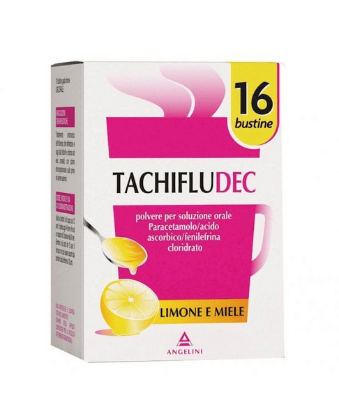 Tachifludec Limone E Miele Polvere Per Soluzione Orale 16 Bustine