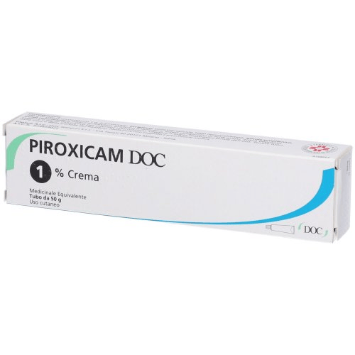 DOC Piroxicam 1% Crema 50g per Dolori Muscolari e Articolari Antinfiammatorio