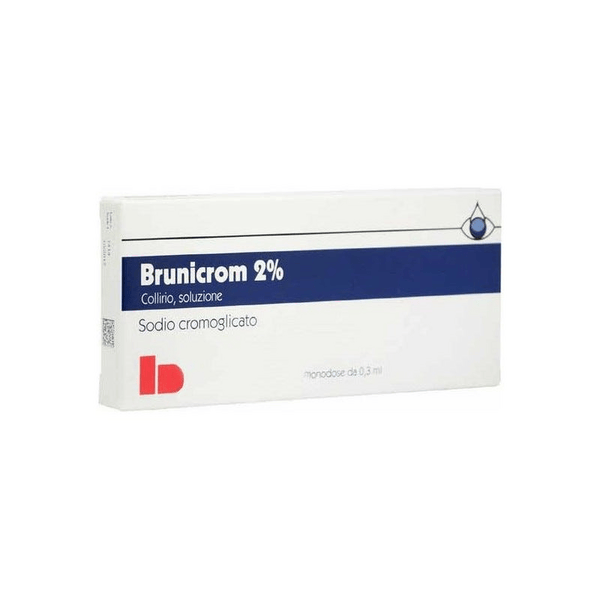 Brunicrom Collirio 2% Sodio cromoglicato 20 contenitori monodose 0,3 ml