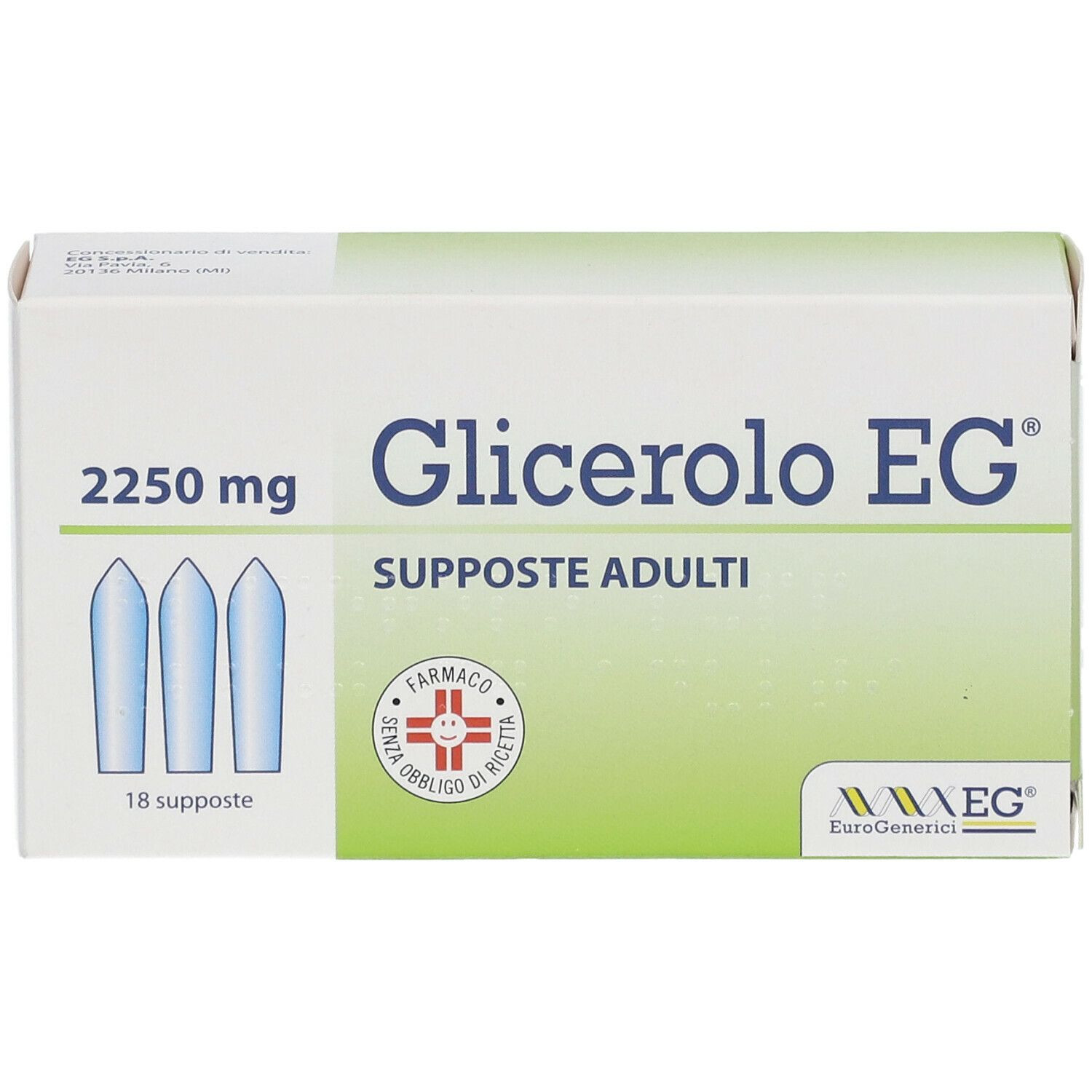 Glicerolo EG® 2250 mg Supposte Adulti 18 pz