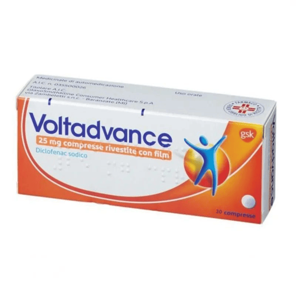 Voltadvance 25 mg Antidolorifico e Antinfiammatorio 30 Compresse — confronto prezzi