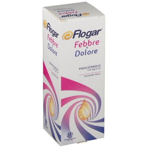 ABC Farmaceutici Flogar Febbre e Dolore Paracetamolo Soluzione Orale 120ml