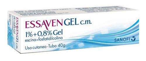 Essaven Gel con Escina 1% per Gambe Stanche, Gonfie e Pesanti Tubo da 40g