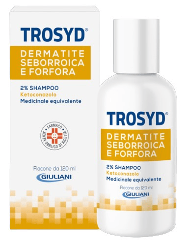 Trosyd Shampoo per Dermatite Seborroica e Forfora Medicinale Equivalente con Ketoconazolo 120 ml