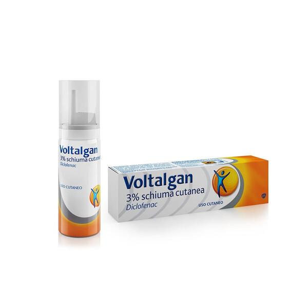 Voltalgan Antinfiammatorio Schiuma Cutanea 3% Diclofenac Distorsioni Strappi Muscolari 50ml