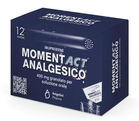 Momentact Analgesico Ibuprofene 400mg Granulato per Soluzione Orale 12 Bustine