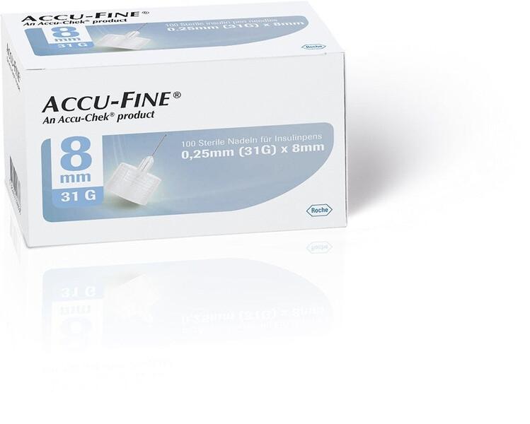Accu-Fine Aghi Penna Per Insulina 8mm 31G 100 Pezzi — confronto prezzi