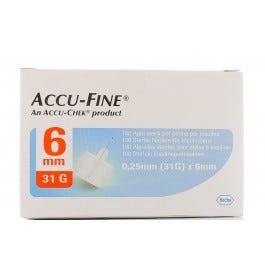 Accu-Fine Aghi Penna Per Insulina 6mm 31G 100 Pezzi — confronto prezzi