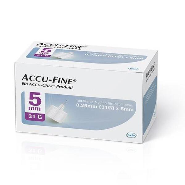 Accu-Fine Aghi Penna Per Insulina 5mm 31G 100 Pezzi — confronto prezzi