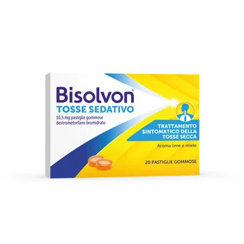 Bisolvon Sciroppo Tosse Sedativo 20 Pastiglie Gommose Per Tosse Secca Notturna
